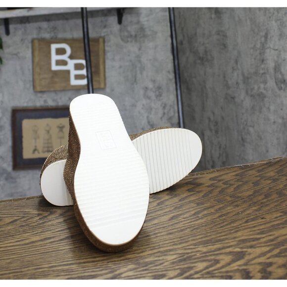 INC International Concepts Womens Lola Sneakers Skater Shoes Gold Bling 7.5M - Picture 5 of 8